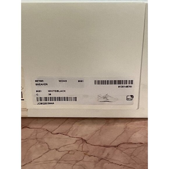 Alexander McQueen Sprint Runner Sneakers in White & Black 38 New with Box Womens - Picture 15 of 16